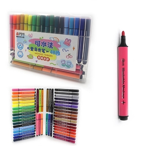 Фломастери, 48 кольорів, на водній основі Washable M6133 756844 Aodemei
