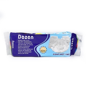 Маса для ліплення самозастигаюча біла, 1 кг DSCN0668 757527 Dozen