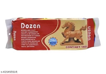 Масса для лепки самозастывающая коричневая, 1 кг DSCN0669 757528 Dozen