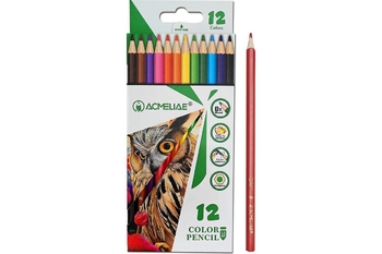 Карандаши цветные, 12 цветов Woodfree PCP-012 Acmeliae
