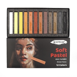 Пастель м'яка, 12 кольорів Brown Tones SPE-12 Acmeliae