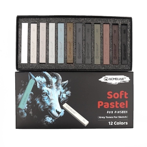 Пастель мягкая, 12 цветов Grey Tones SPG-12 Acmeliae
