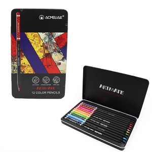 Карандаши цветные, 12 цветов, в металлическом пенале Artmate Soft 43567 757712 Acmeliae