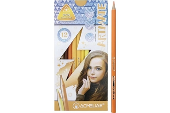 Олівці кольорові, 12 кольорів Skin 8802 757722 Acmeliae