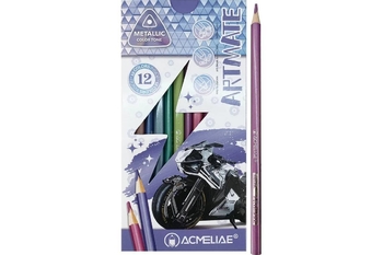 Карандаши цветные, 12 цветов Metallic 43721 757724 Acmeliae