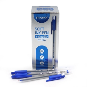 Ручка масляна синя 0,7 мм Soft ink Pen PT-1126 Piano