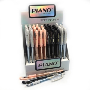 Ручка масляная синяя 0,7мм, микс Soft ink Pen PT-020-50 Piano