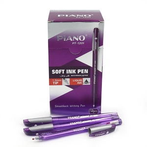 Ручка масляная фиолетовая 1мм Soft ink Pen PT-1201 Piano