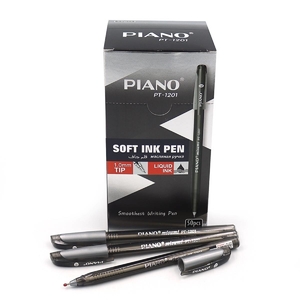 Ручка масляная черная 1мм Soft ink Pen PT-1201 Piano