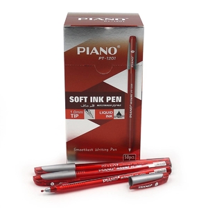 Ручка масляная красная 1мм Soft ink Pen PT-1201 Piano
