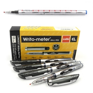 Ручка масляна чорна 0,5 мм, пише до 10 км Writo-meter 8048-ET Ellott