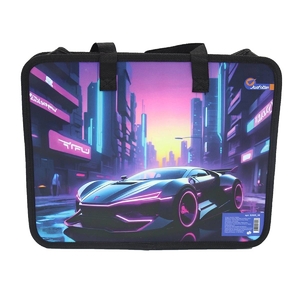 Портфель пластиковий 32х26 см, на блискавці Car neon S2025_08 Josef Otten