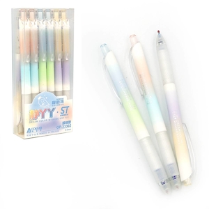 Ручка гелева автоматична пиши-стирай синя 0,5 мм, мікс Dream color 33302 Aodemei