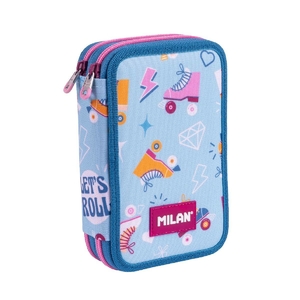 Пенал-книжка на 2 відділення, з наповненням, 19,5х13х5 см Roller 2 081264RL2 Milan