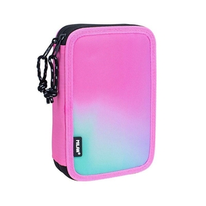 Пенал-книжка на 2 відділення, з наповненням, 19,5х13х5 см Sunset pink 081264SN1P Milan
