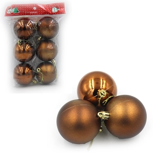 Ялинкові кулі бронза, розмір 8 см, 6 шт в упаковці New year DSCN1495-8 Josef Otten