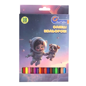 Олівці кольорові, 18 кольорів Spaceman 1051-18A Josef Otten