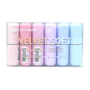 Набір текстових маркерів, 6 кольорів Classic Soft TF86670 Tianjiao