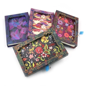 Блокнот, 40 сторінок, обкладинка картон твердий, на замочку, мікс Flowers LP32K-0837 Josef Otten