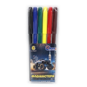 Фломастеры, 6 цветов BigFoot 828-6C Josef Otten