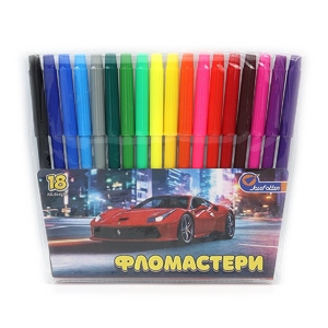 Фломастери, 18 кольорів Sportcar 828-18G Josef Otten