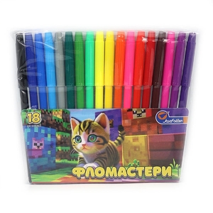 Фломастери, 18 кольорів Кошеня 828-18L Josef Otten