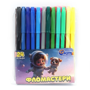 Фломастери, 24 кольори Spaceman 828-24E Josef Otten