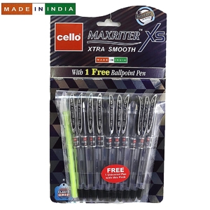 Ручка кулькова чорна 0,7 мм Maxriter XS SKU 10 Cello