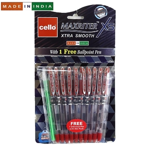 Ручка кулькова червона 0,7 мм Maxriter XS SKU 10 Cello