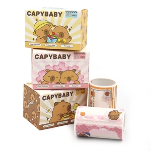Блок паперу з клейким шаром, 50 аркушів в рулоні, мікс Capybaby C801 Josef Otten