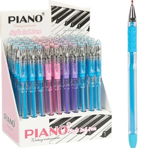 Ручка шариковая синяя 0,7 мм, микс PB-121 Piano