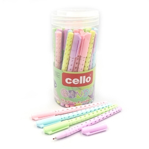 Ручка шариковая синяя 0,5 мм, микс CANDY ET-2371T(DSCN0709) Cello