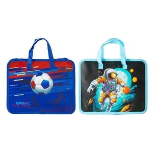 Портфель пластиковий 32х26х8 см, на блискавці, мікс Football&Space DSCN4060 Josef Otten