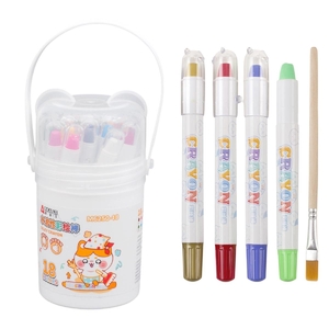 Набор акварельных восковых карандашей, 18 цветов, с кисточкой Kids M6250-18 Aodemei