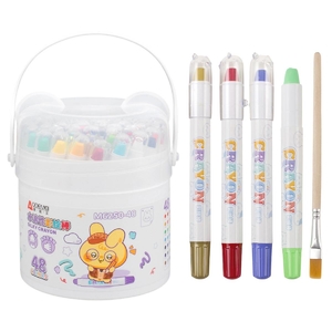 Набор акварельных восковых карандашей, 48 цветов, с кисточкой Kids M6250-48 Aodemei
