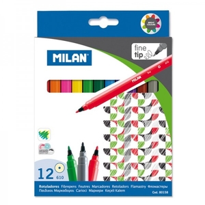 Фломастеры, 12 цветов 80158 738663 Milan