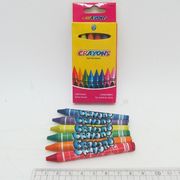 8496-6 Мелки восковые Crayons, набор 6 цв. 0,9*80мм, без этикетки (240)