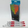 Ручка масляна червона  0.7 мм з гумовим тримачем Ezi GRIP Goldex 892