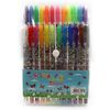 Набір гелевих ручок з глітером та додатковими неоновими кольорами 1.0 мм 24 кольори Метелики Josef Otten DSCN9785-24 (1/36/144)