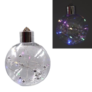 Ялинкова куля з LED-підсвіткою, розмір 10 см Гірлянди 9977-10S 752646 Josef Otten