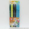 Набір кулькових ручок1 мм 6 шт (4+2 кольори) Beifa Josef Otten AA934W-4+2