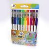 Набір кулькових ручок 1.0 мм 10 кольорів з гумовим тримачем Neon color Beifa AA999-10