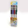 Набір кулькових ручок 1.0 мм 4 кольори з гумовим тримачем Neon color Beifa AA999- 4