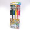 Набір кулькових ручок 1.0 мм 6 кольорів з гумовим тримачем Neon color Beifa AA999-6