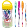 Ручка шариковая синяя 0,7 мм, микс CL278 Cello