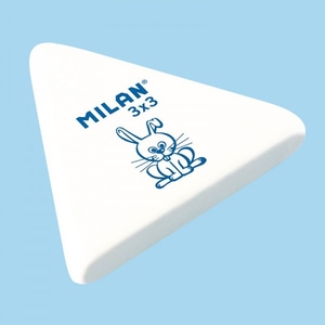 Ластик для карандаша, белого цвета 5.4х4.9.0.9см TM MILAN CNM3x3 (30/750)