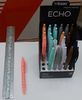 Ручка масляна автоматична з яскравим прогумованим корпусом синя 0.7 мм асорті Echo Vinson 815 (36/1440)