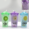 Стакан для води, 500 мл, з трубочкою Фрукти DSCN0115 744313 Josef Otten