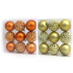 Ялинкові кулі помаранчеві, розмір 8 см, 9 шт в коробці Christmas DSCN0898 Josef Otten