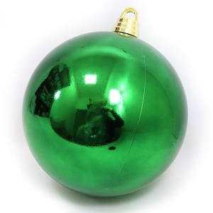 Велика новорічна куля глянцева GREEN' розмір 30 см Josef Otten DSCN0979-30